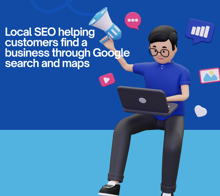 Local SEO helping customers find a business through Google search and maps