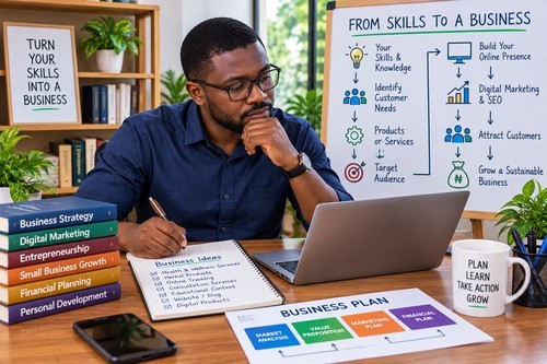 Nigerian-entrepreneur-developing-a-business-idea-from-professional-skills