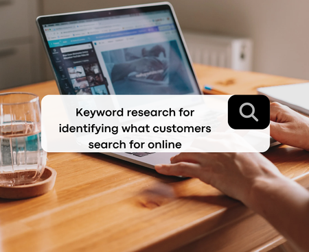Keyword research for identifying what customers search for online