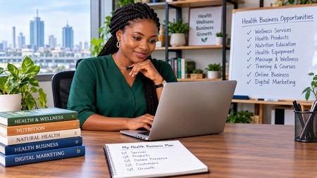 Building a health business around expertise, customer needs, and practical solutions. Nigerian entrepreneur developing a health and wellness business