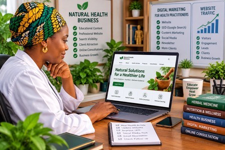 Nigerian-health-entrepreneur-promoting-expertise-through-a-professional-website